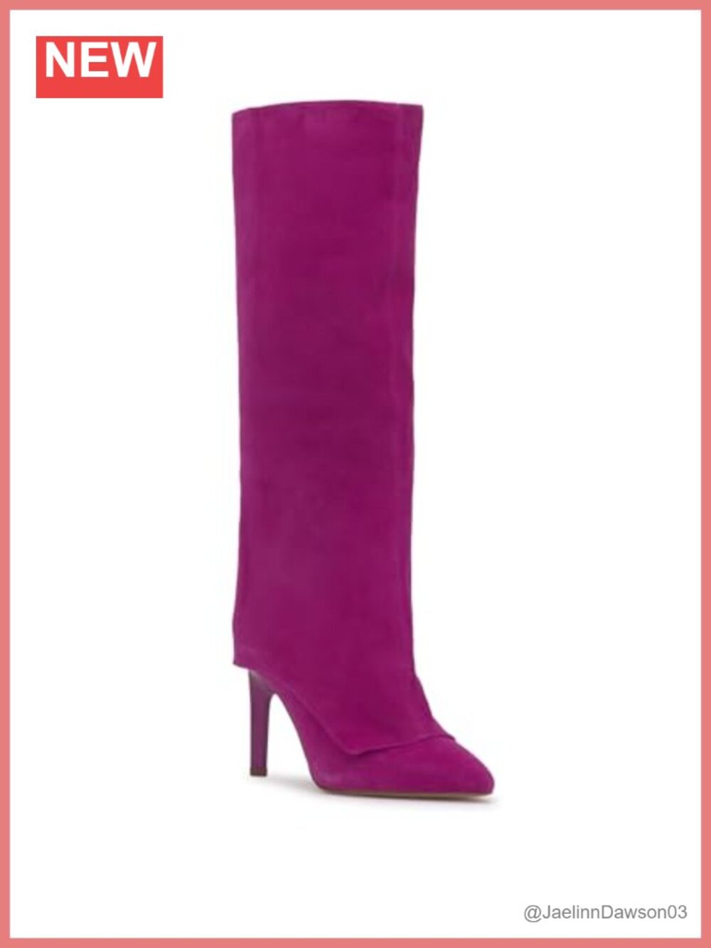 Suede Pointed Toe Stiletto Knee High Dress Boots Zip Closure